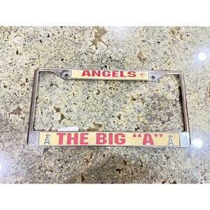 Angels Baseball MLBP Baseball Chrome Metal Car License Plate Frame
